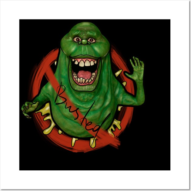 Ghostbusters Slimer Busted Wall Art by Print Art Station